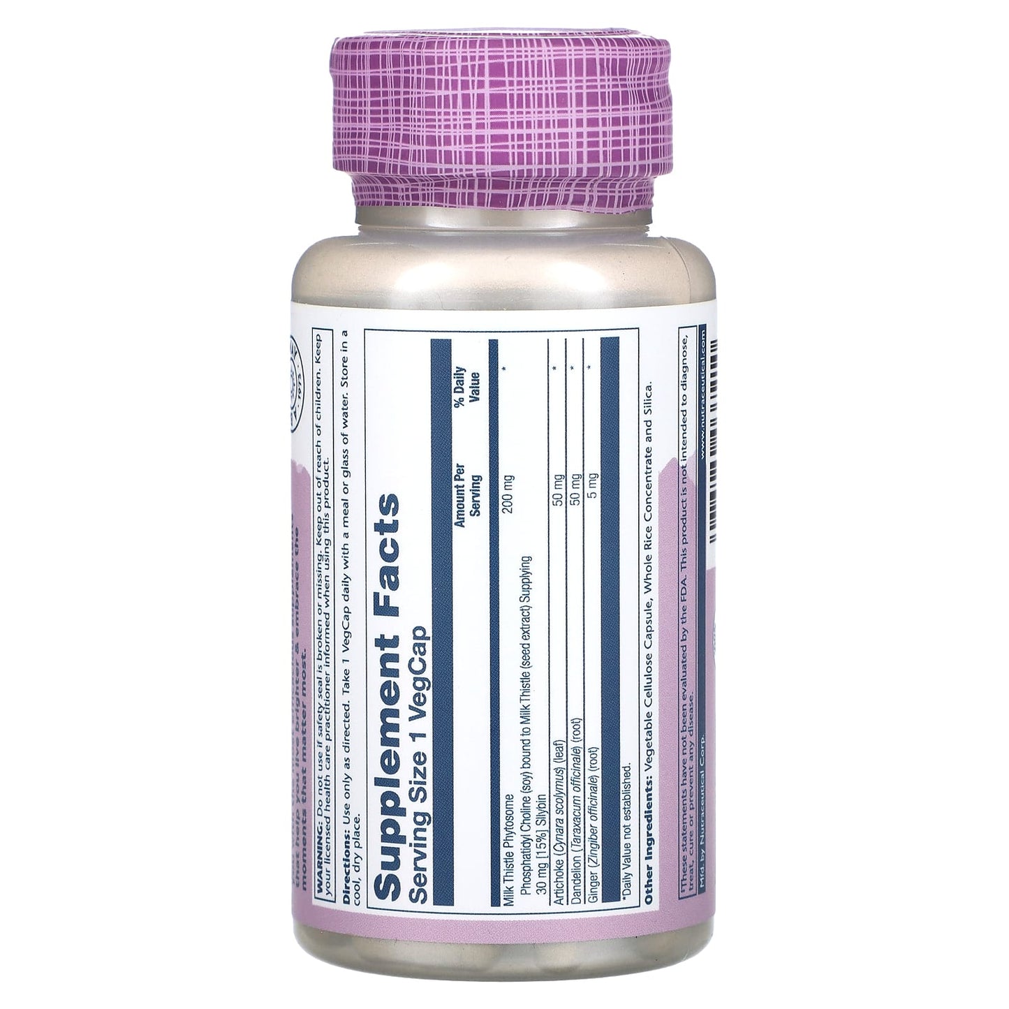 Solaray, Vital Extracts, Milk Thistle Phytosome, 60 VegCaps - Image 2