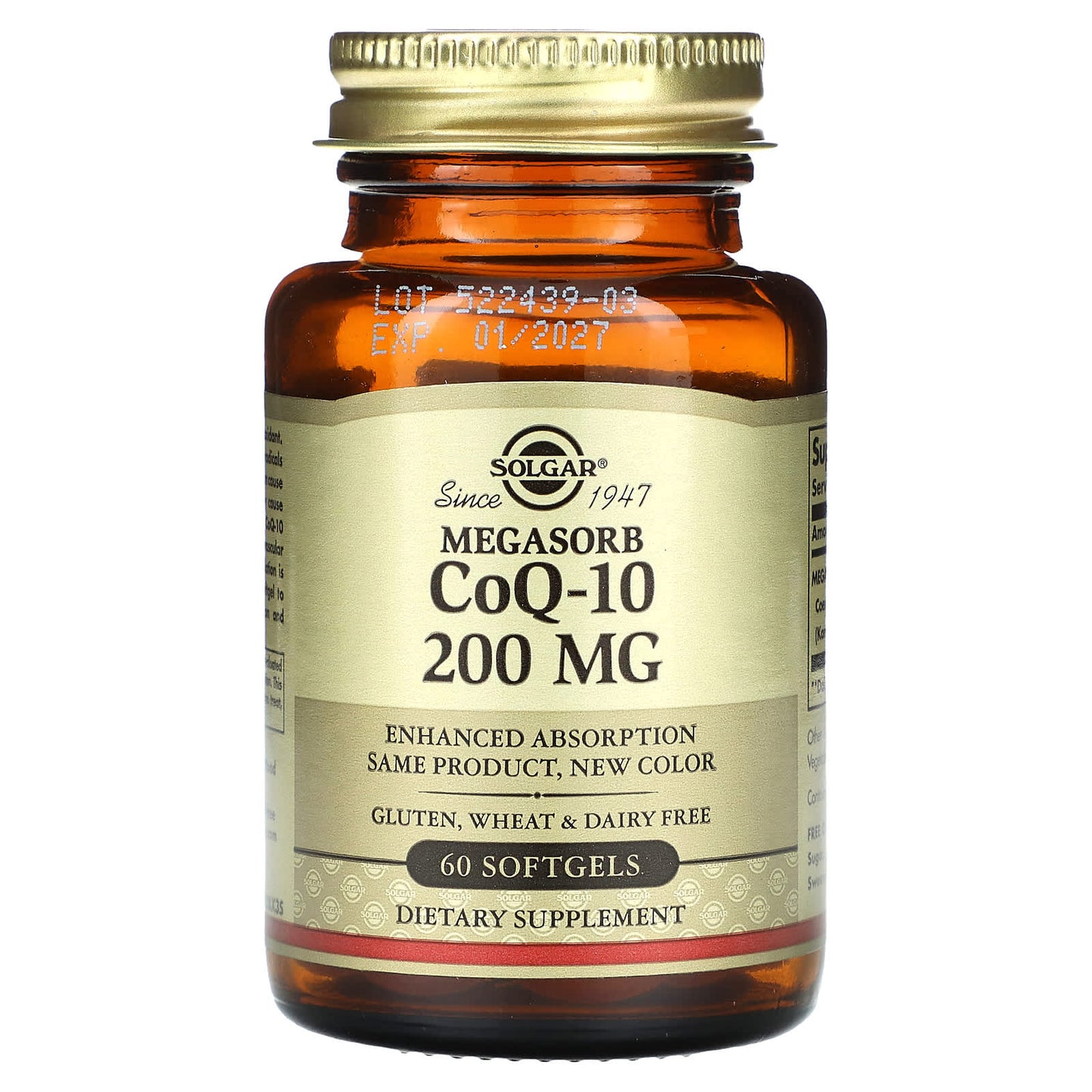 Solgar, Megasorb CoQ-10, 200 mg, 60 Softgels - Image 1