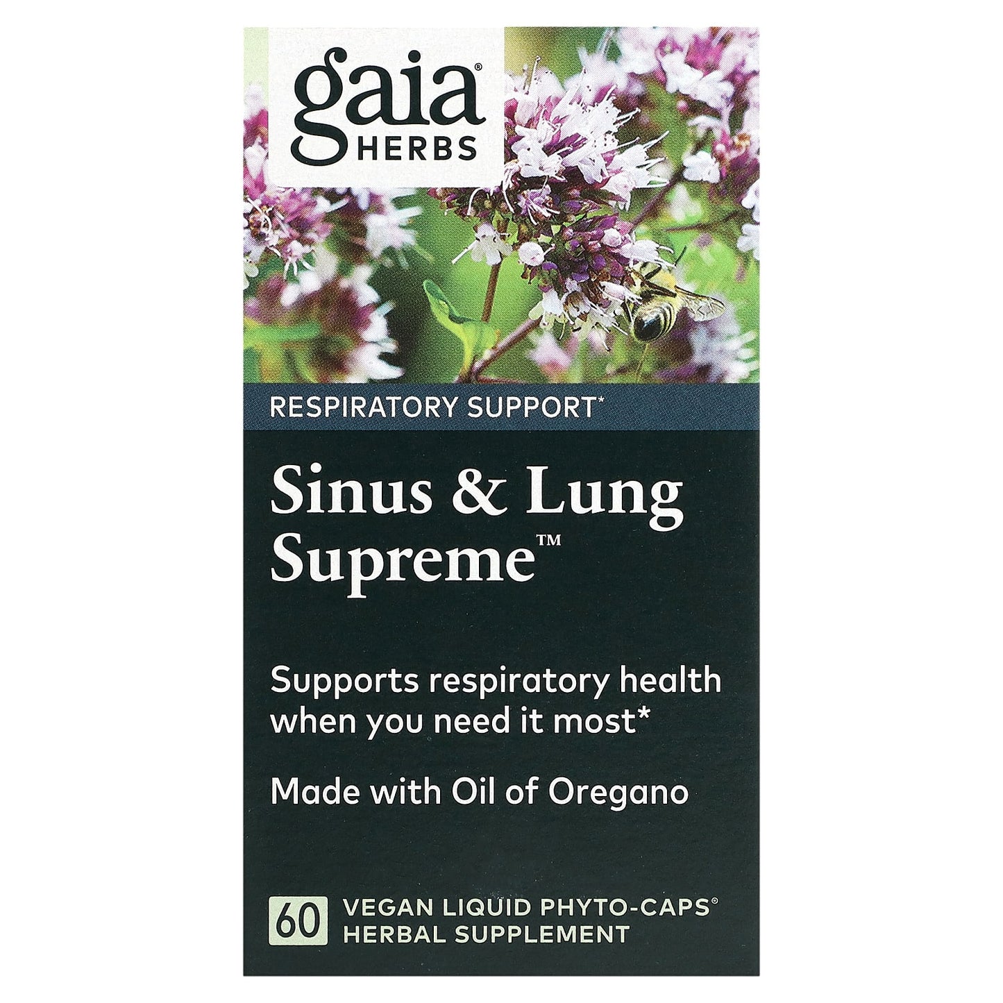 Gaia Herbs Sinus & Lung Supreme - Vegan Liquid Phyto-Caps for Respiratory Support - Image 1