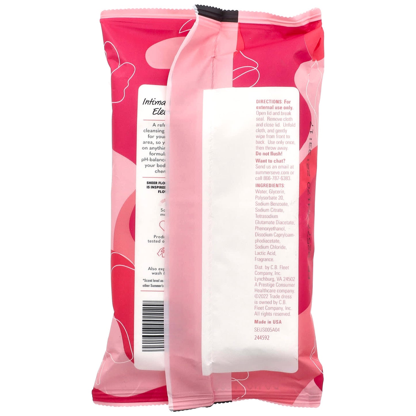 Summer's Eve, 5 in 1 Daily Refreshing Cloths, Sheer Floral®, 32 Cloths - Image 2