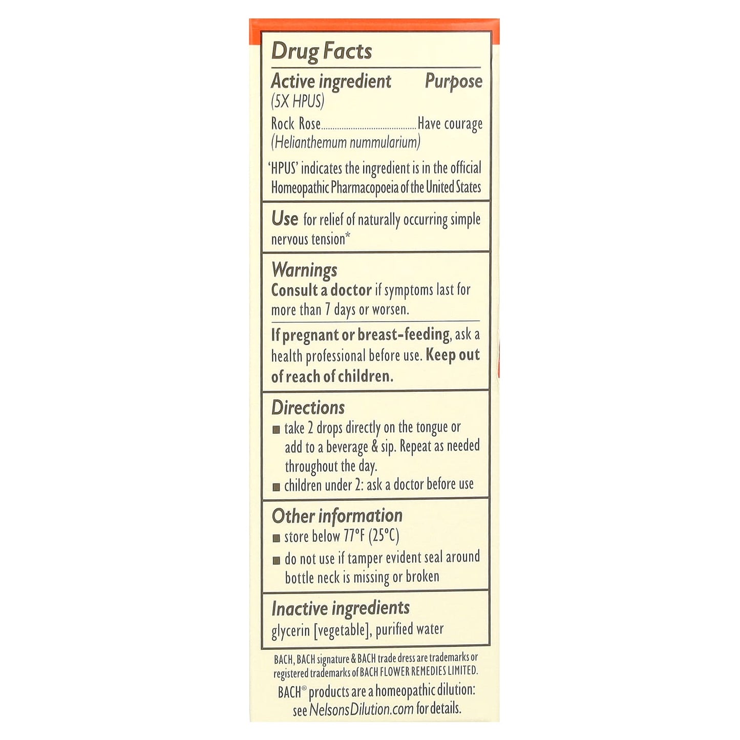 Bach Original Flower Remedies Rock Rose for Courage & Relaxation - Image 2