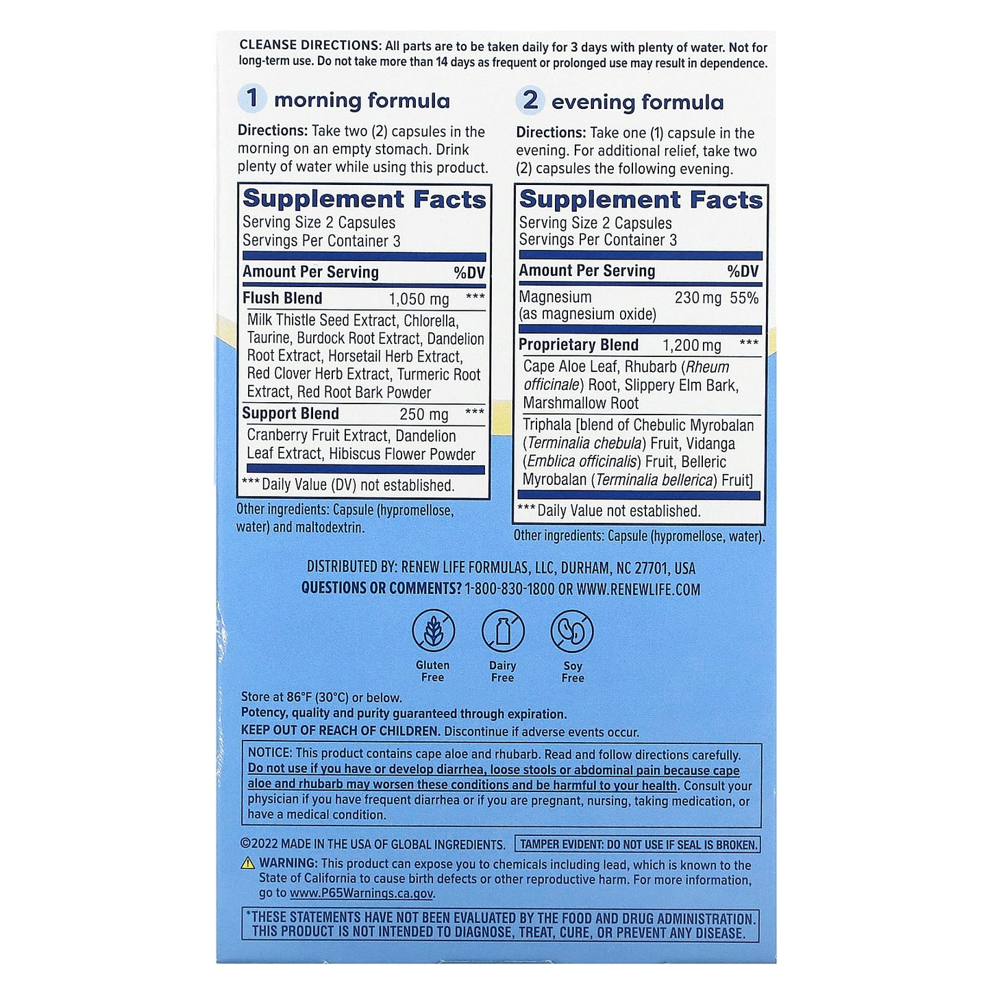Renew Life, 3-Day Cleanse , 12 Vegetarian Capsules - Image 2