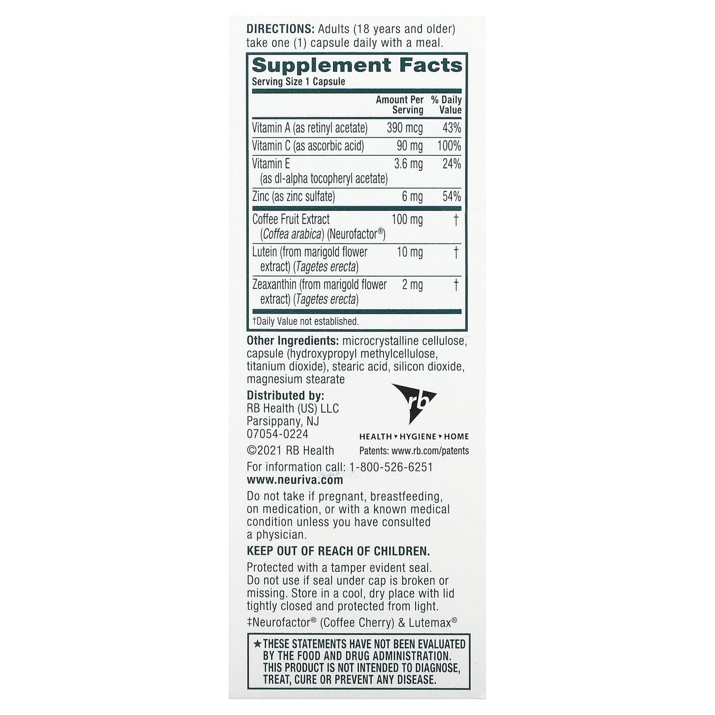 Schiff, Neuriva Brain Performance, 30 Capsules - Image 2
