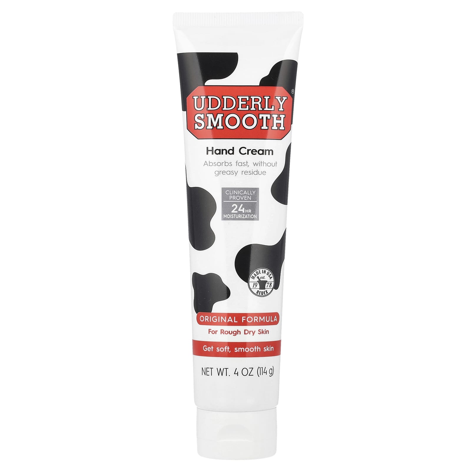 Udderly Smooth, Hand Cream, Original Formula, 4 oz (114 g) - Image 1