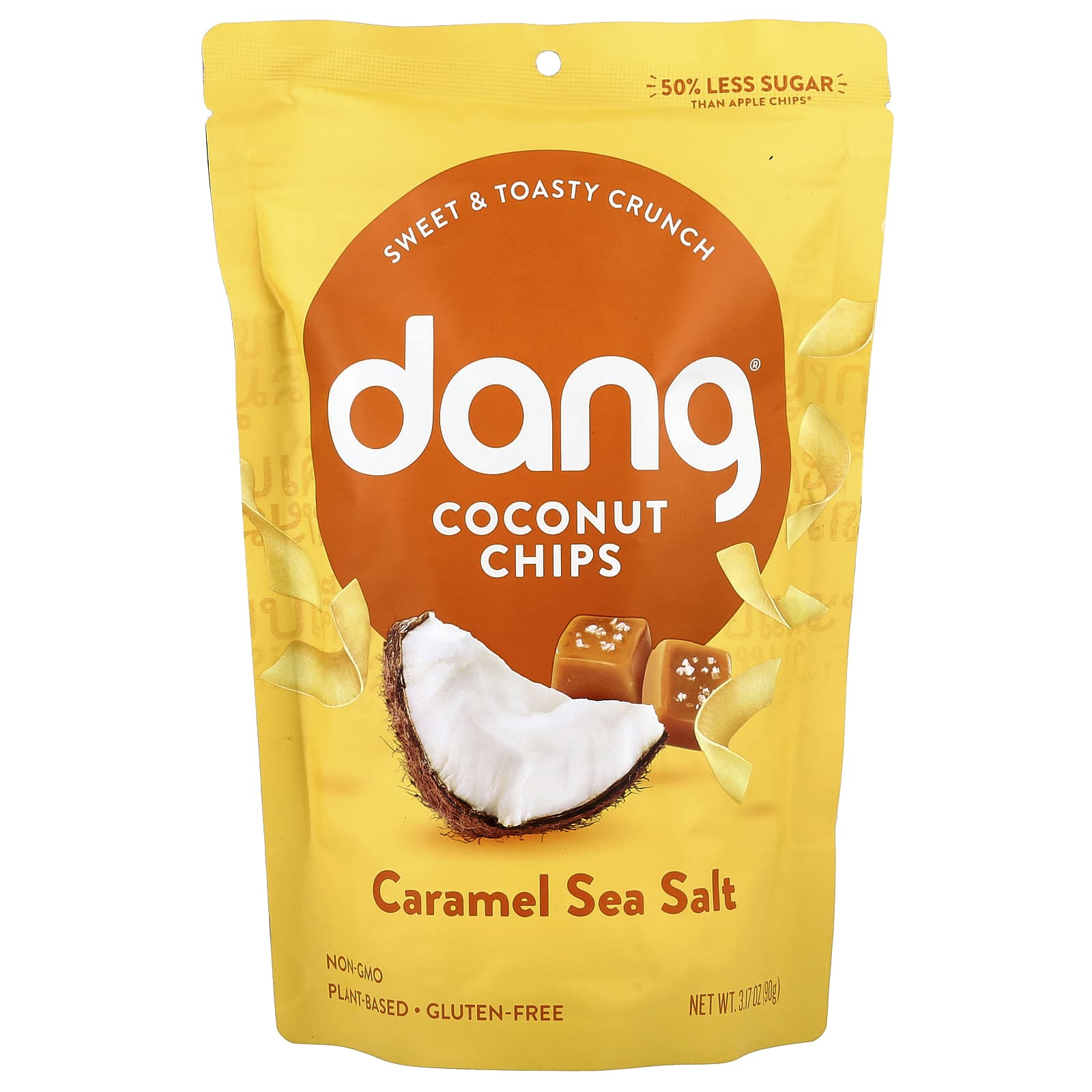 Caramel Sea Salt Coconut Chips by Dang Foods - 3.17 oz (90 g) - Image 1