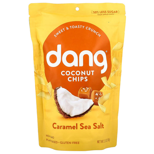 Caramel Sea Salt Coconut Chips by Dang Foods - 3.17 oz (90 g) - Image 1