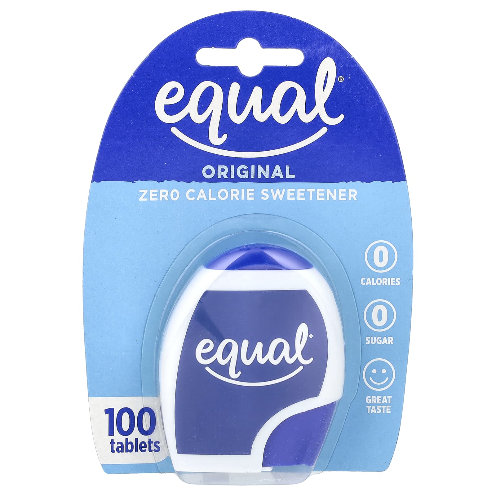 Equal, Zero Calorie Sweetener, Original, 100 Tablets