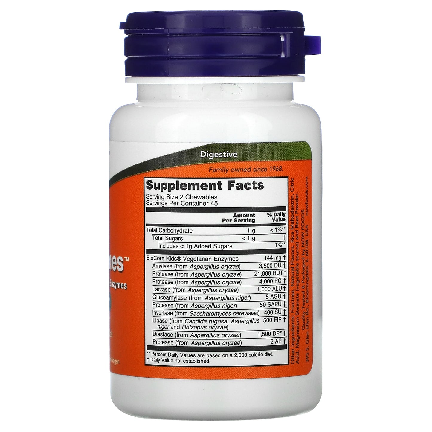 NOW Foods, ChewyZymes, Natural Berry Flavor, 90 Chewables - Image 2