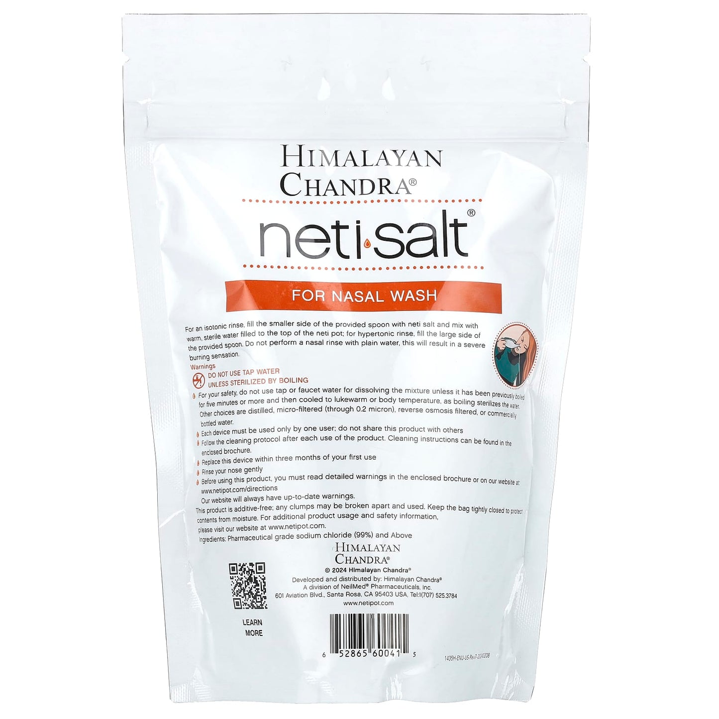 Pure Himalayan Neti Salt for Nasal Rinse, 24 oz - Image 2