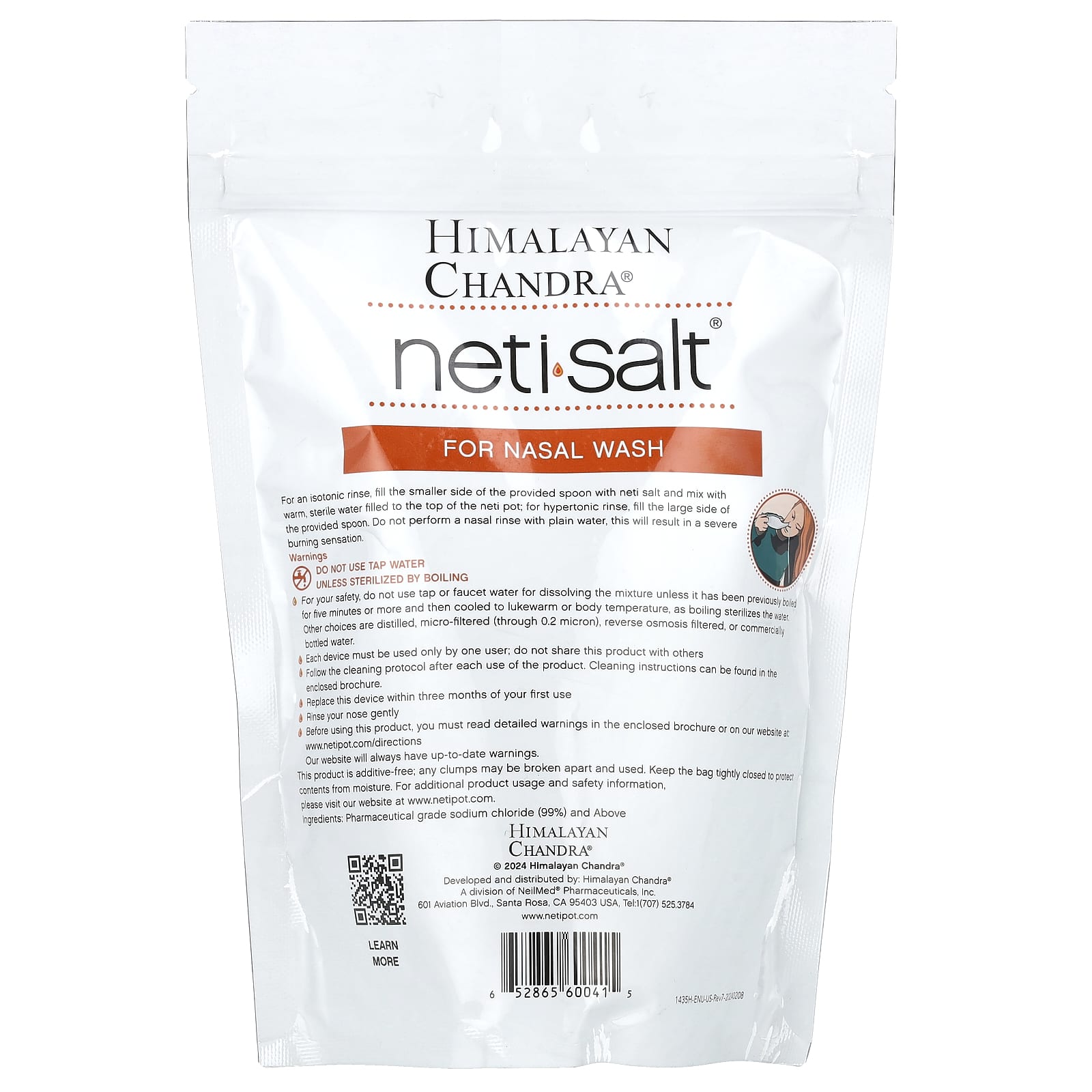 Pure Himalayan Neti Salt for Nasal Rinse, 24 oz - Image 2