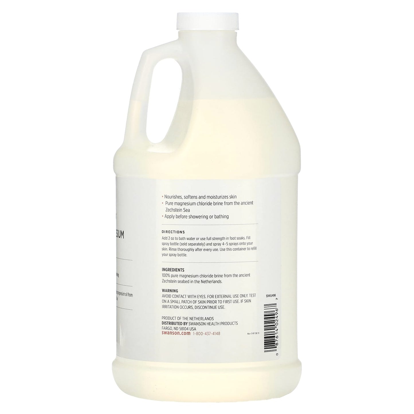 Swanson, Magnesium Oil, 64 fl oz (1.9 l) - Image 2
