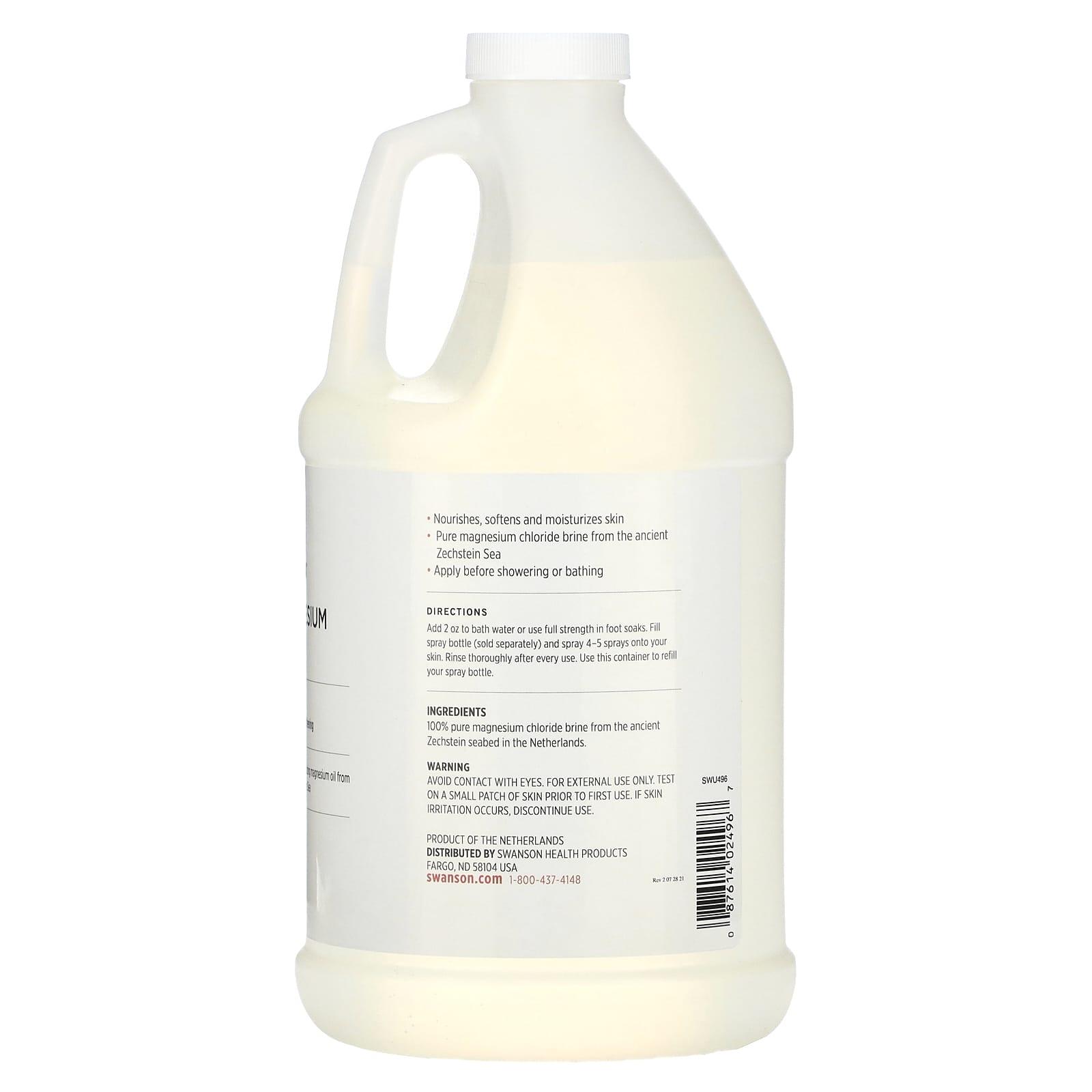 Swanson, Magnesium Oil, 64 fl oz (1.9 l) - Image 2