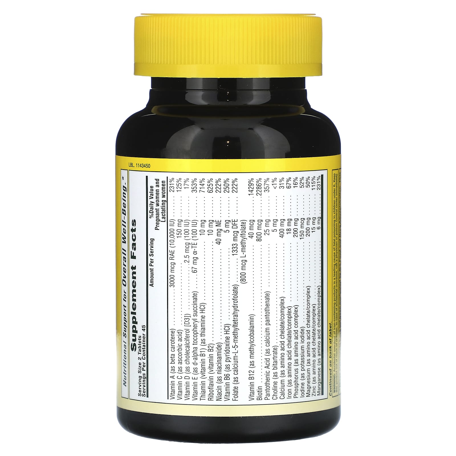 NaturesPlus, Source of Life Prenatal, 90 Tablets - Image 2