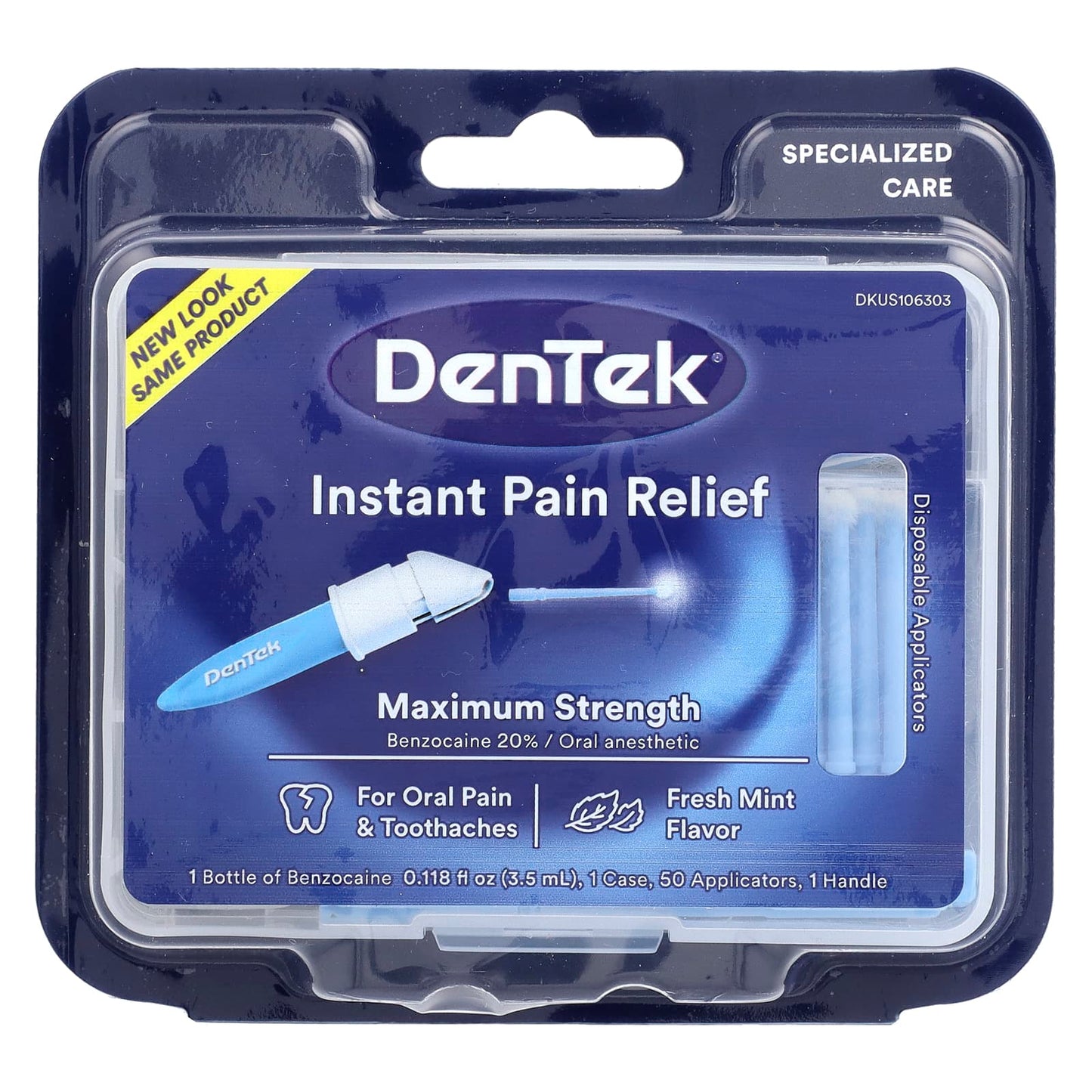 DenTek Instant Pain Relief Kit - Maximum Strength Fresh Mint - Image 1