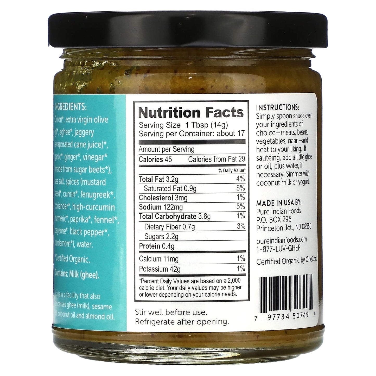 Pure Indian Foods, Madras Curry, Medium, 8.5 oz (241 g) - Image 2