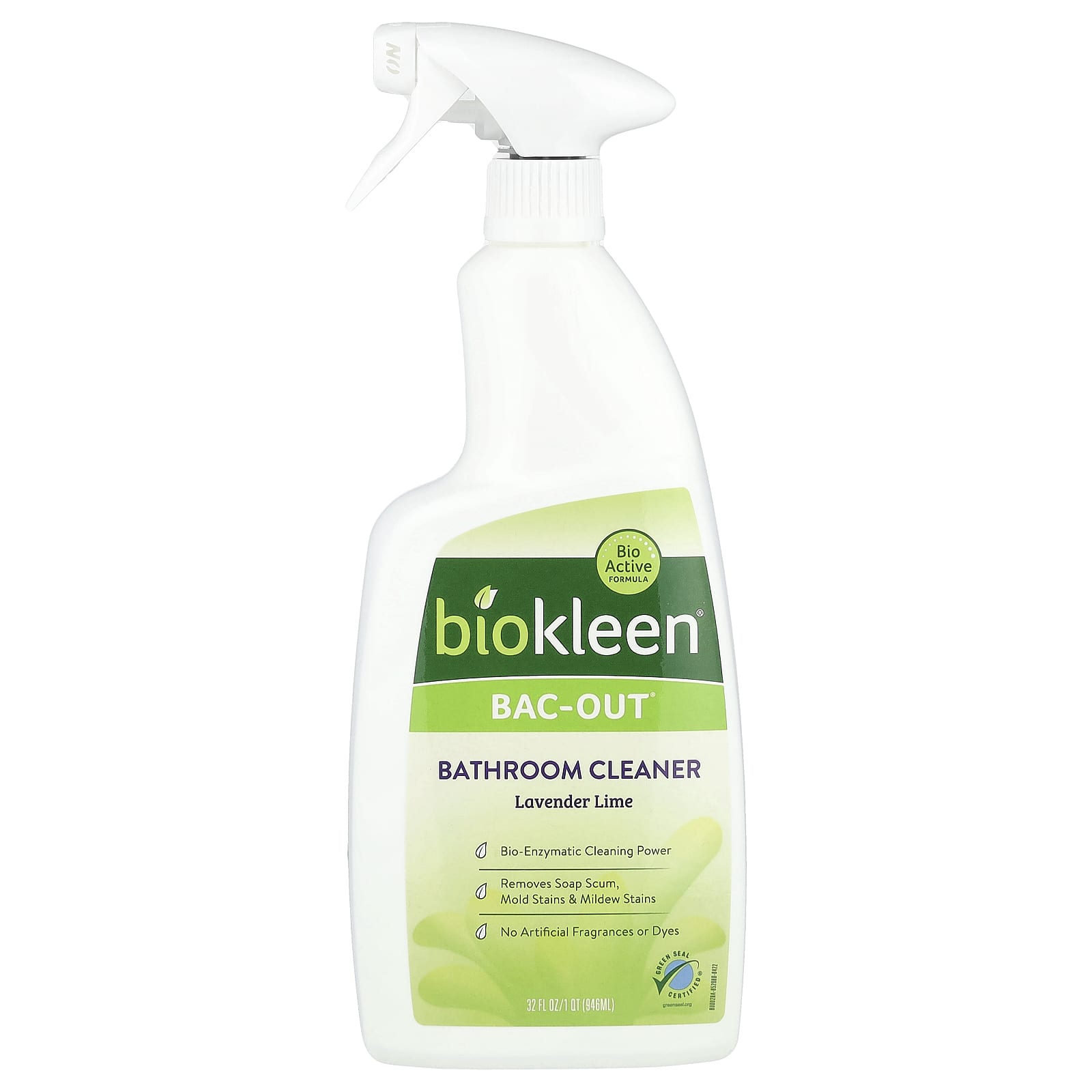 Lavender Lime Bathroom Cleaner by Biokleen - Green Seal Certified, Biodegradable - Image 1