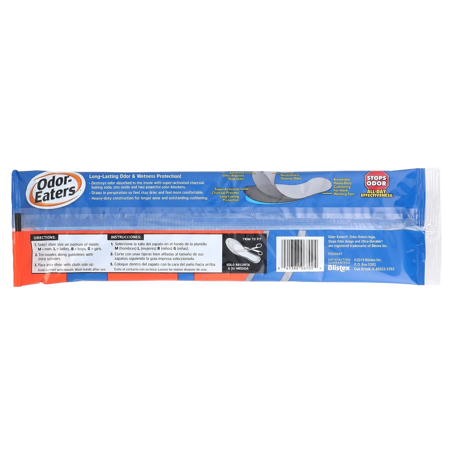 Odor Eaters, Odor-Destroying Insoles, Heavy-Duty Cushion, 1 Pair - Image 2