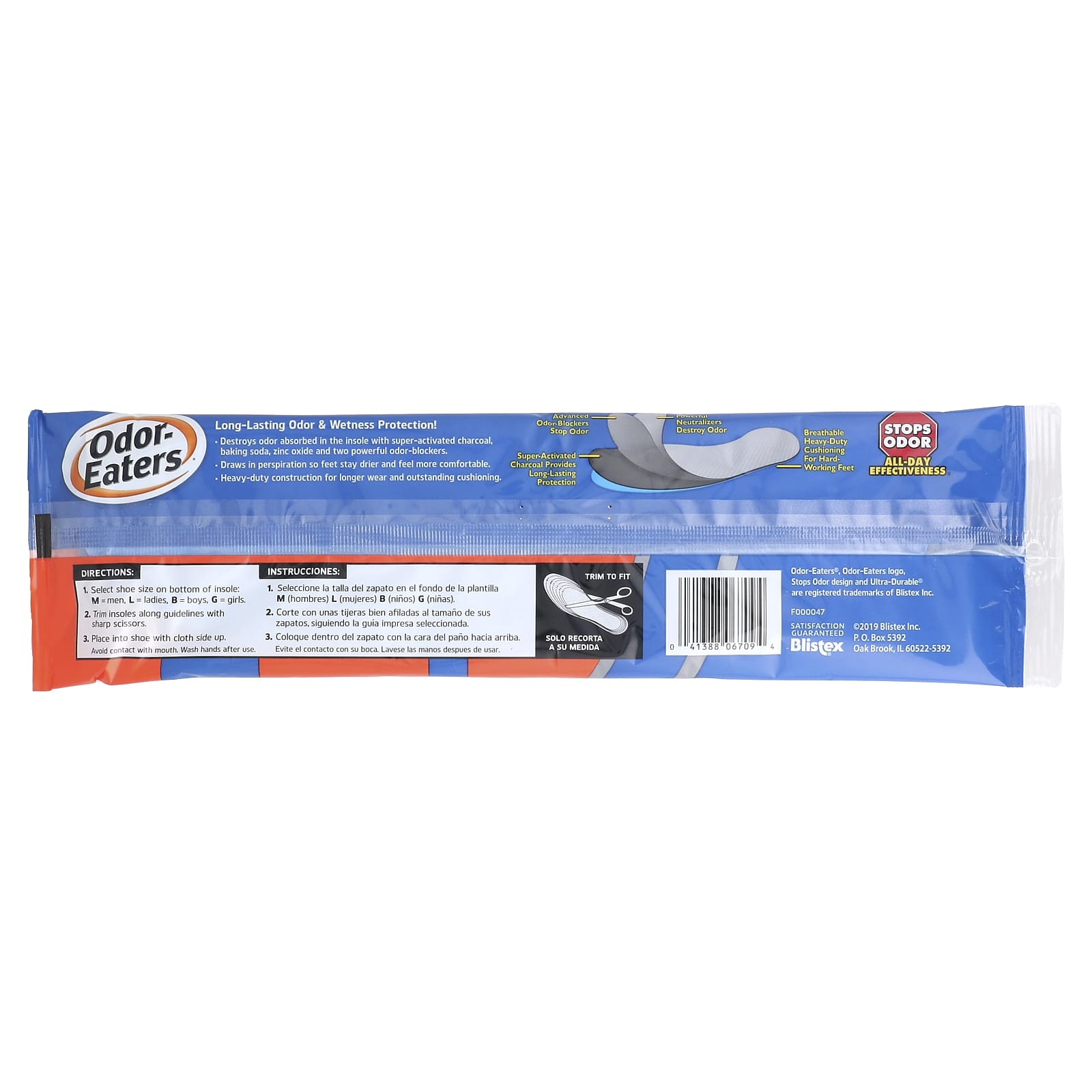 Odor Eaters, Odor-Destroying Insoles, Heavy-Duty Cushion, 1 Pair - Image 2