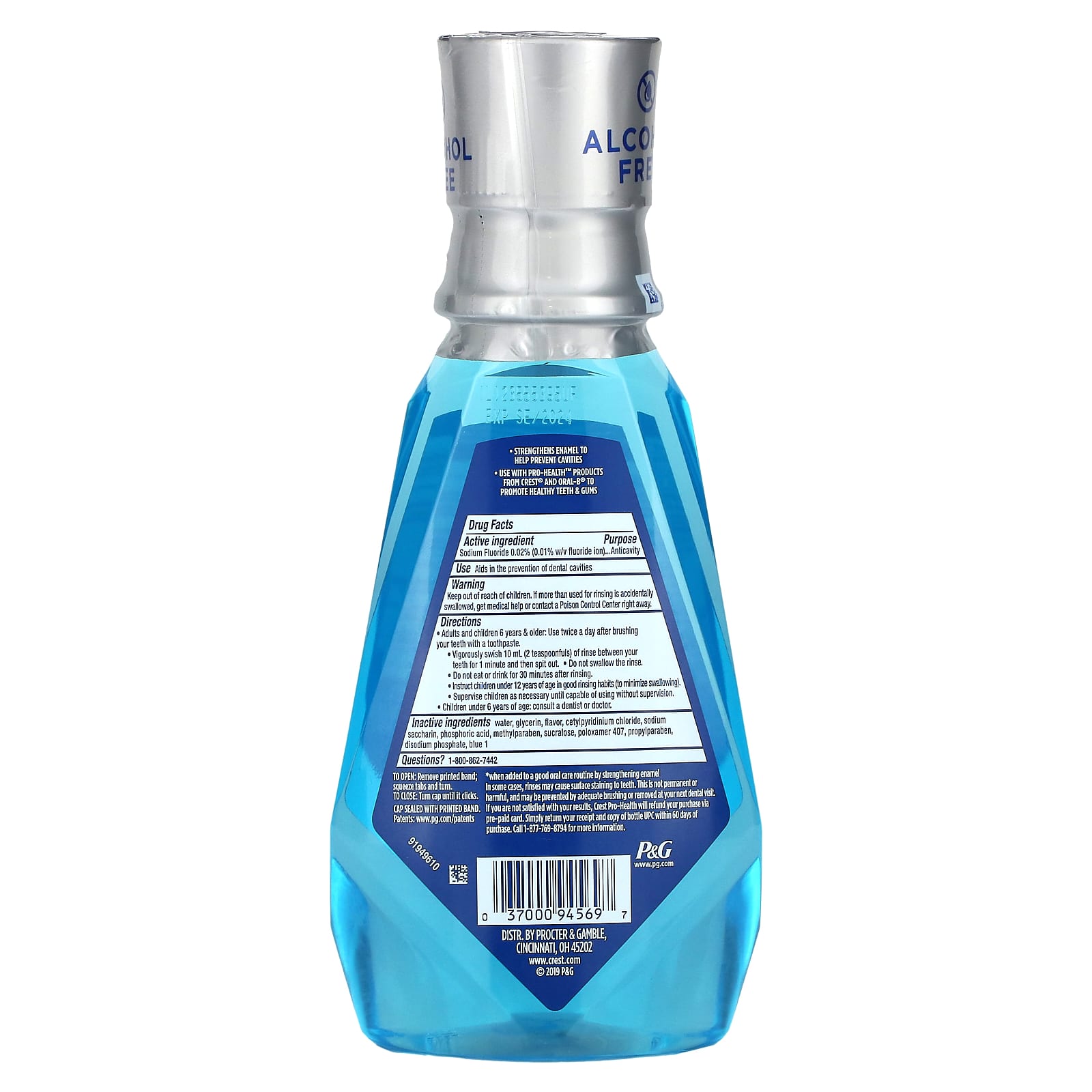 Crest Pro Health Advanced Multi-Protection Anticavity Mouthwash, Alcohol Free, 16.9 fl oz - Image 2