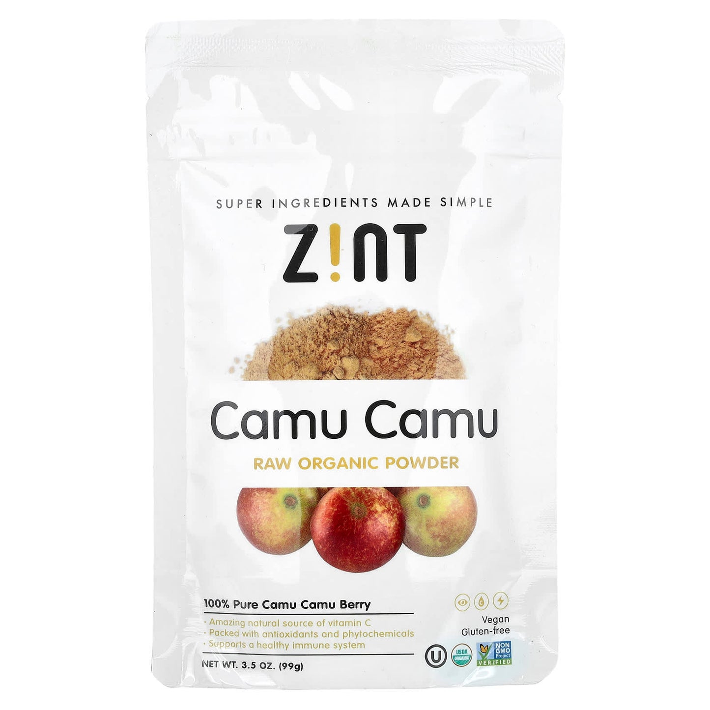 Zint, Raw Organic Camu Camu Powder , 3.5 oz (99 g) - Image 1