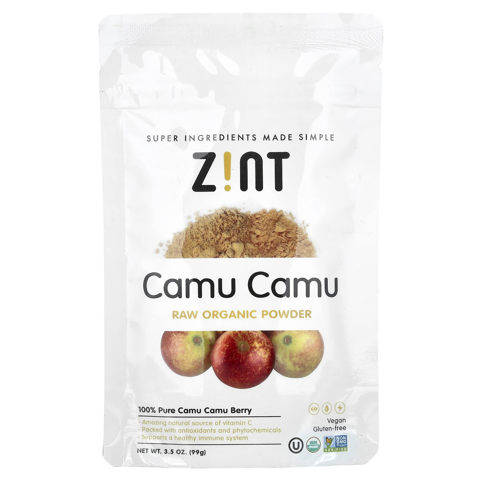 Zint, Raw Organic Camu Camu Powder , 3.5 oz (99 g) - Image 1