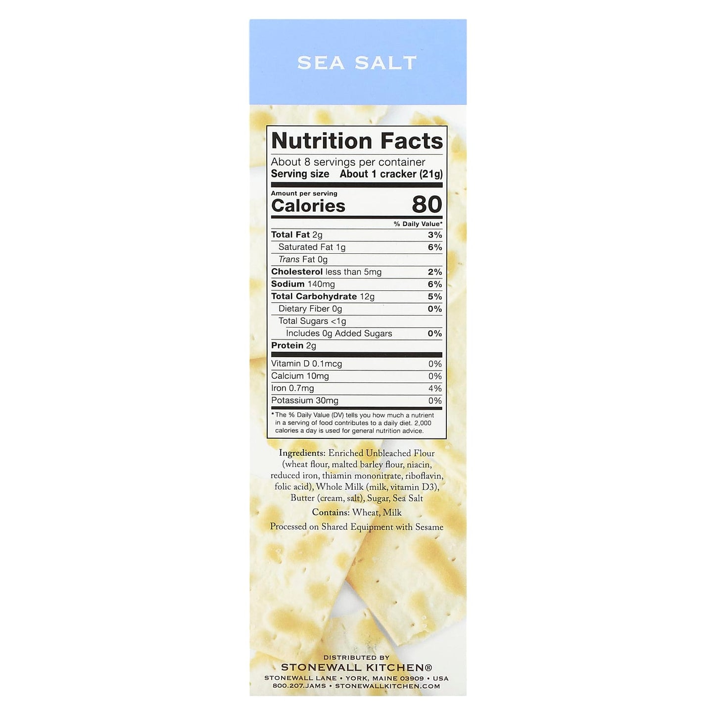 Stonewall Kitchen, Sea Salt Flatbread Crisps, 5.9 oz (167 g) - Image 2