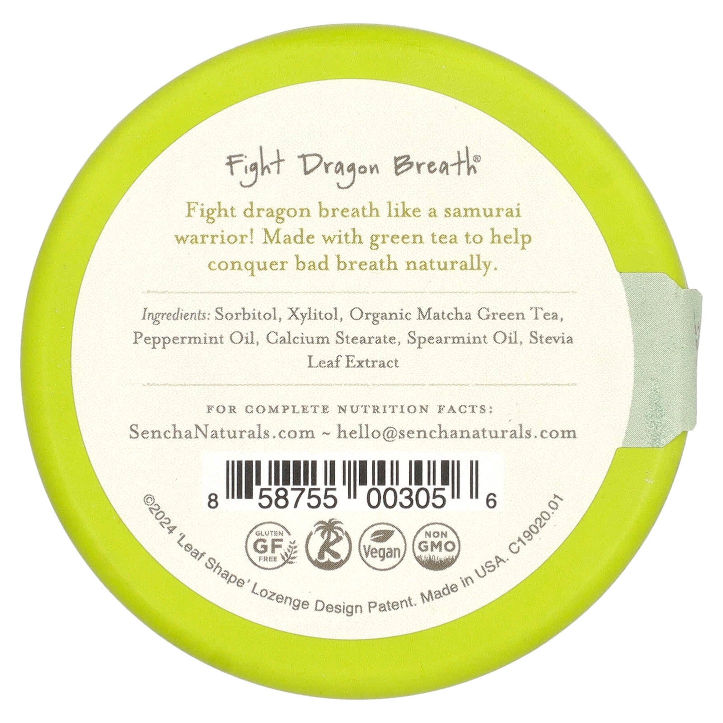 Sencha Naturals, Green Tea Mints, Moroccan Mint, 1.2 oz (35 g) - Image 2