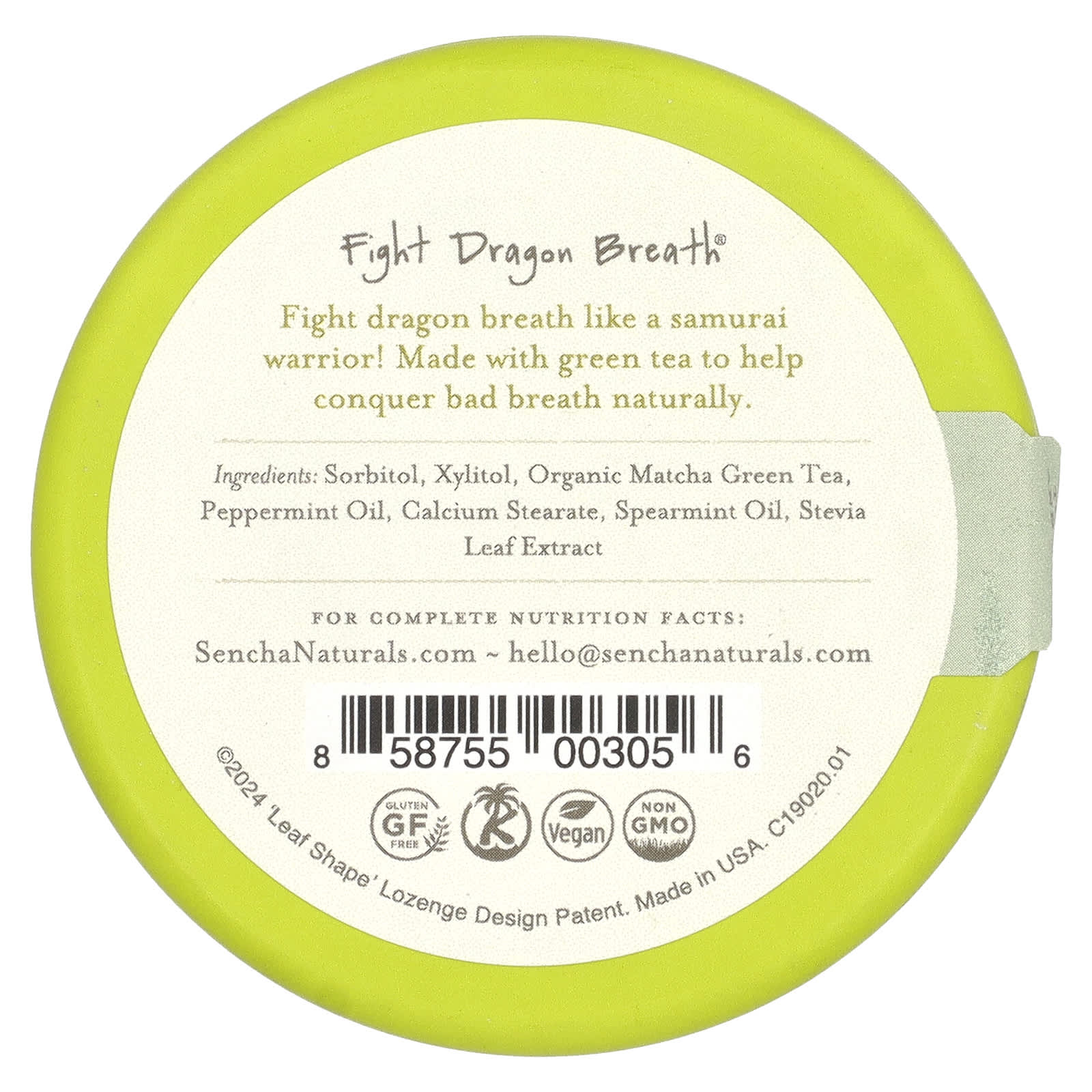 Sencha Naturals, Green Tea Mints, Moroccan Mint, 1.2 oz (35 g) - Image 2
