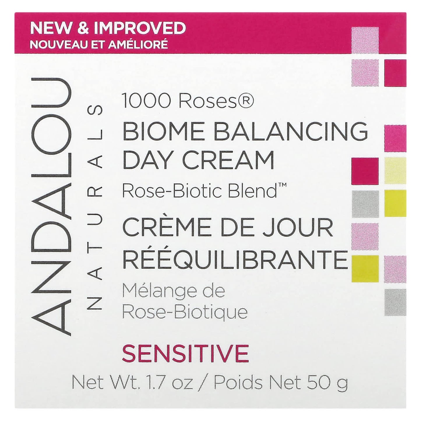 Andalou Naturals Biome Balancing Day Cream for Sensitive Skin, 17 oz - Image 2