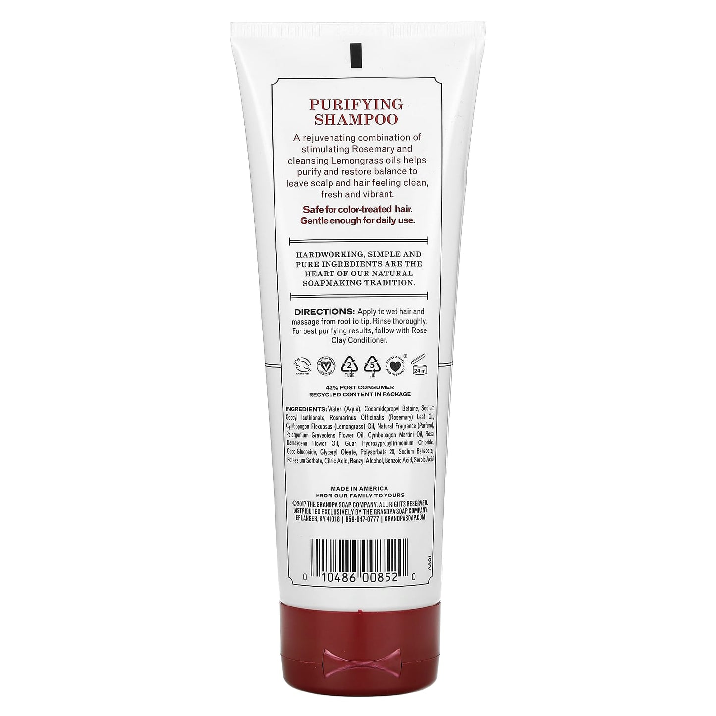 The Grandpa Soap Co., Rosemary Shampoo, Purify, 8 fl oz (237 ml) - Image 2