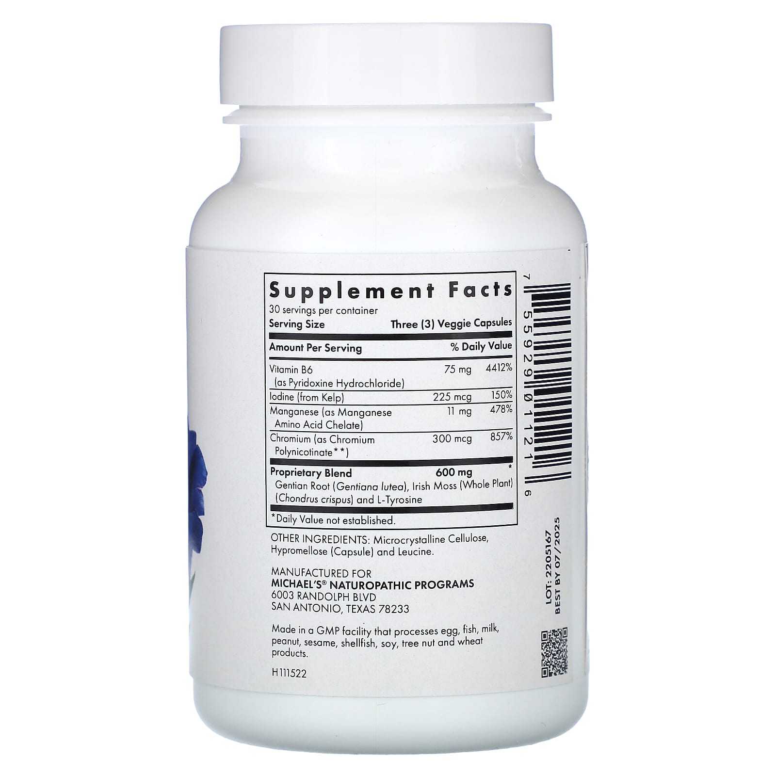 Michael's Health, Thyroid Factors, 90 Vegan Capsules - Image 2