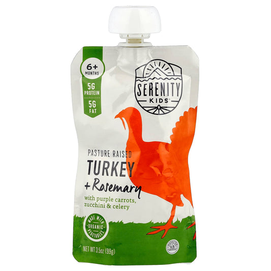 Serenity Kids, Turkey + Rosemary, 6+ Months, 3.5 oz (99 g) - Image 1