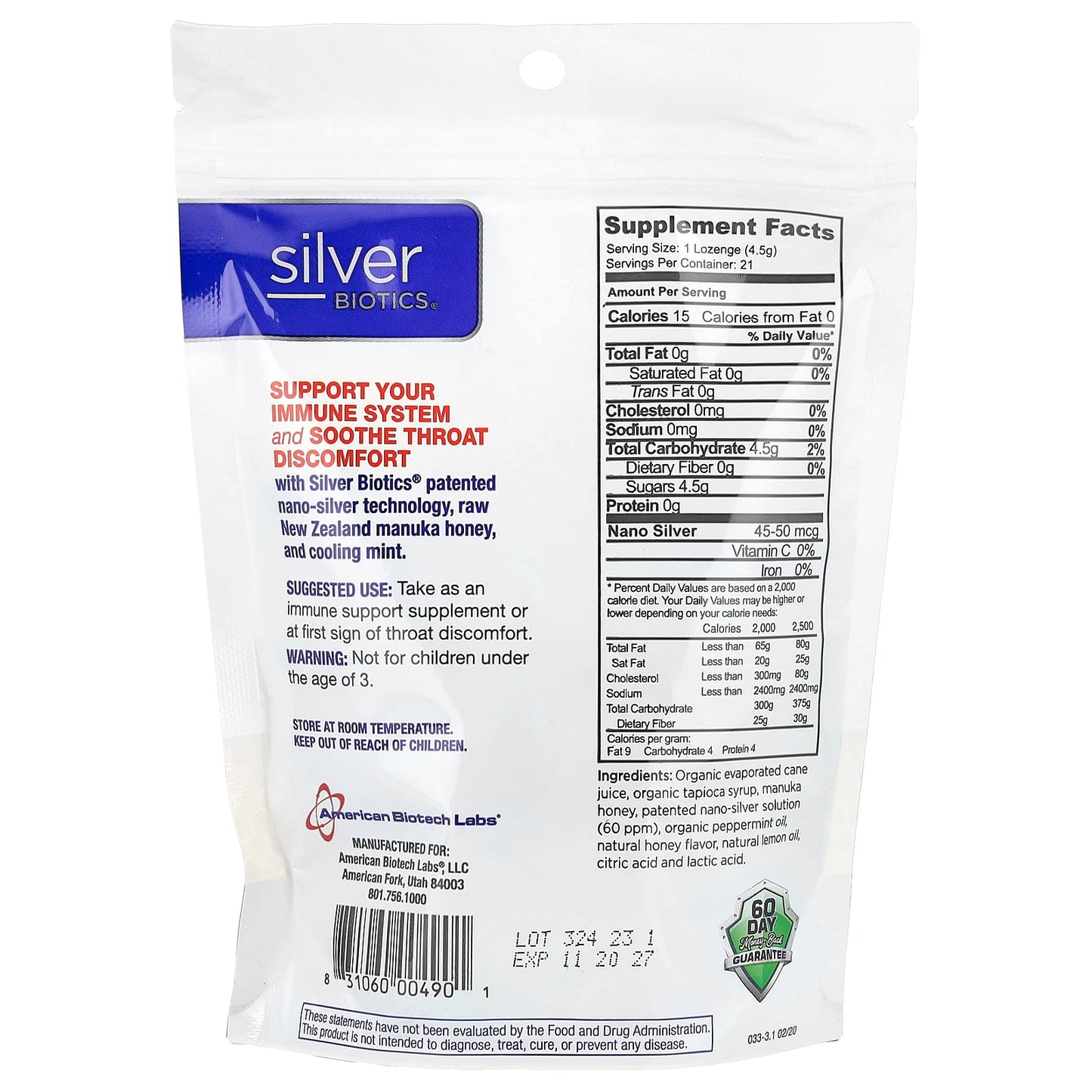 Boost Immunity with Silver Lozenges by American Biotech Labs - Image 2