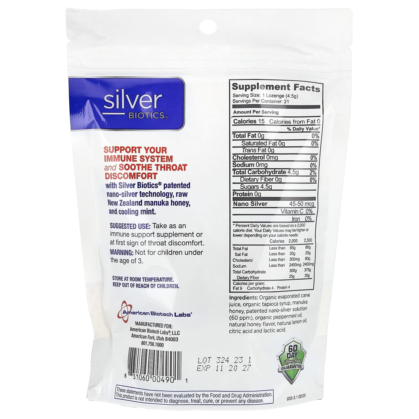 Boost Immunity with Silver Lozenges by American Biotech Labs - Image 2