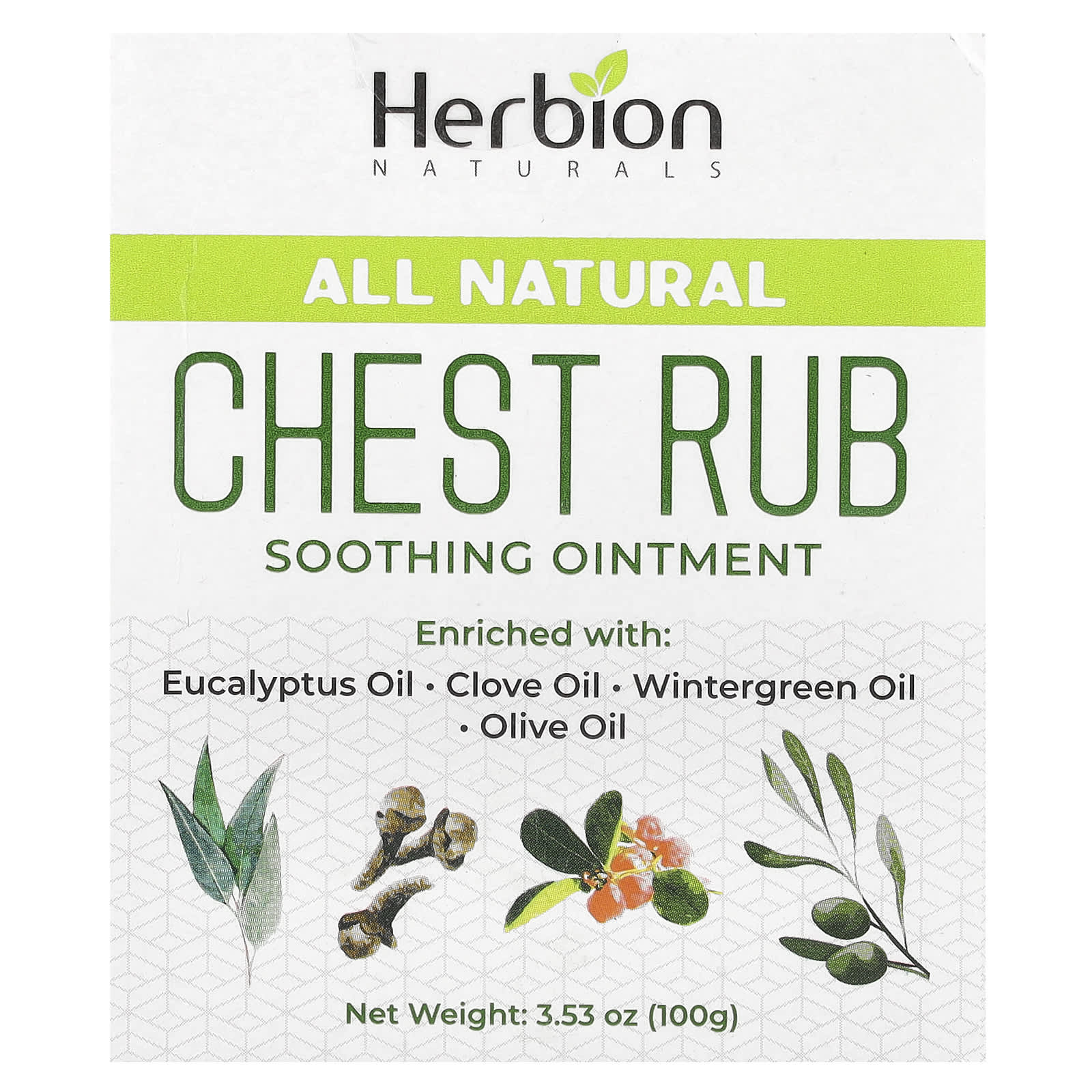 All Natural Chest Rub for Adults & Kids - Soothing Ointment by Herbion Naturals - Image 2