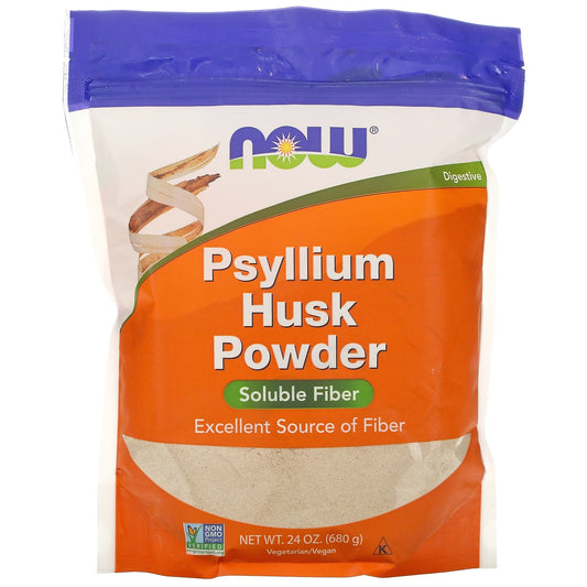 NOW Foods, Psyllium Husk Powder, 1.5 lbs (680 g) - Image 1