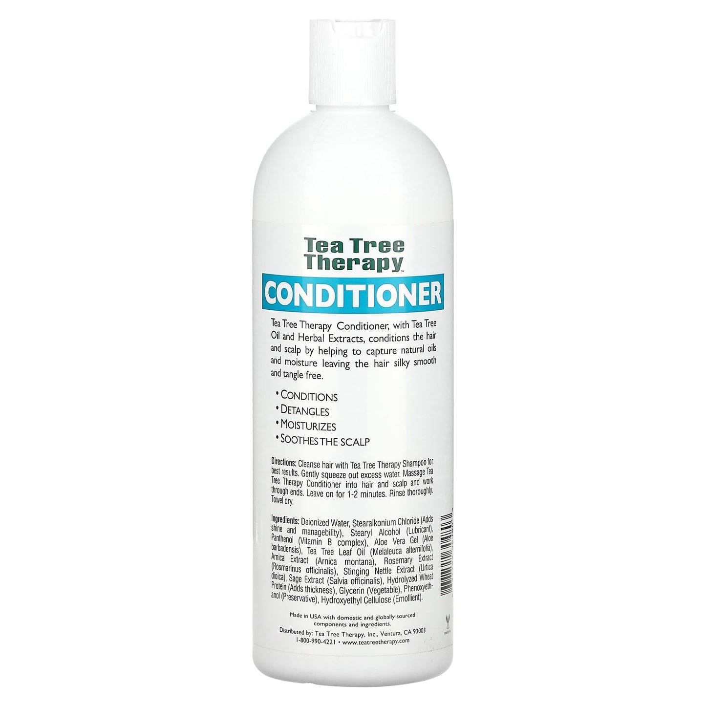 Tea Tree Therapy, Conditioner, With Tea Tree Oil and Herbal Extracts, 16 fl oz (473 ml) - Image 2