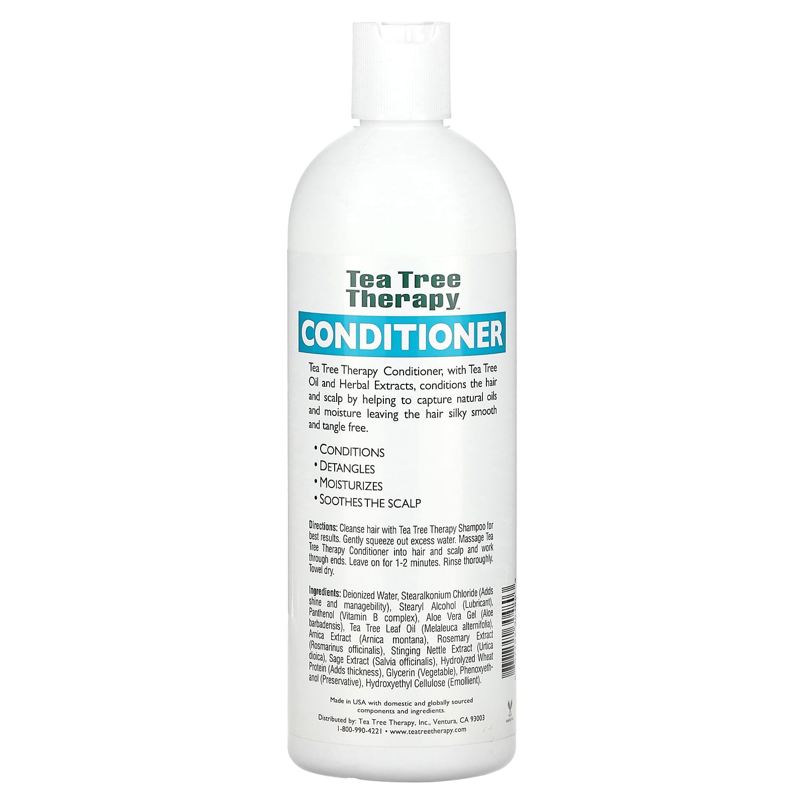 Tea Tree Therapy, Conditioner, With Tea Tree Oil and Herbal Extracts, 16 fl oz (473 ml) - Image 2