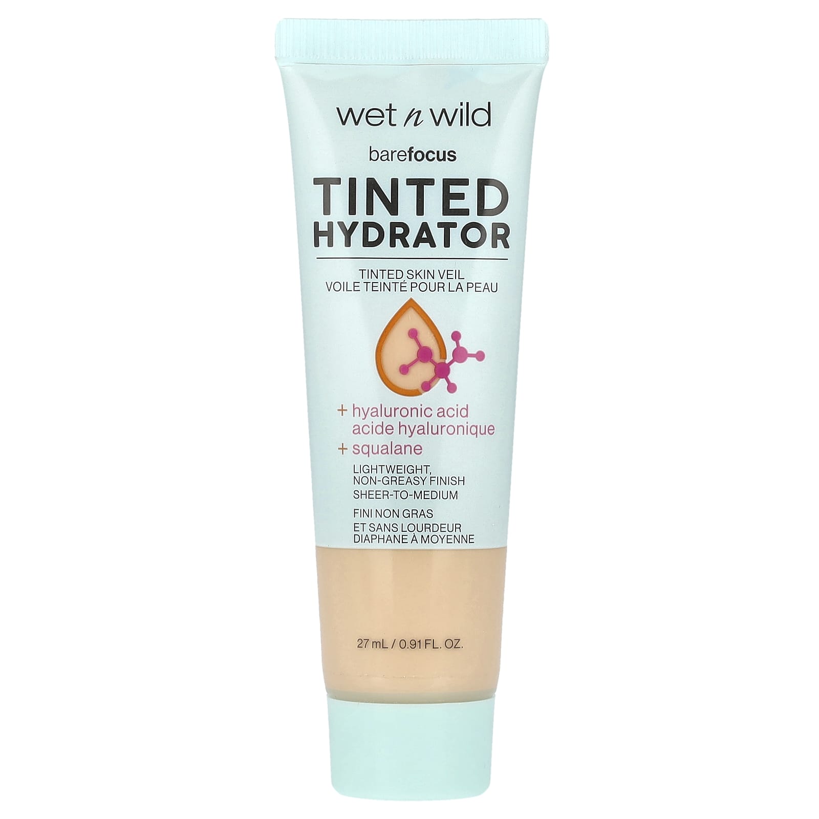 wet n wild, Barefocus, Tinted Hydrator, Light Medium, 0.91 fl oz (27 ml) - Image 1