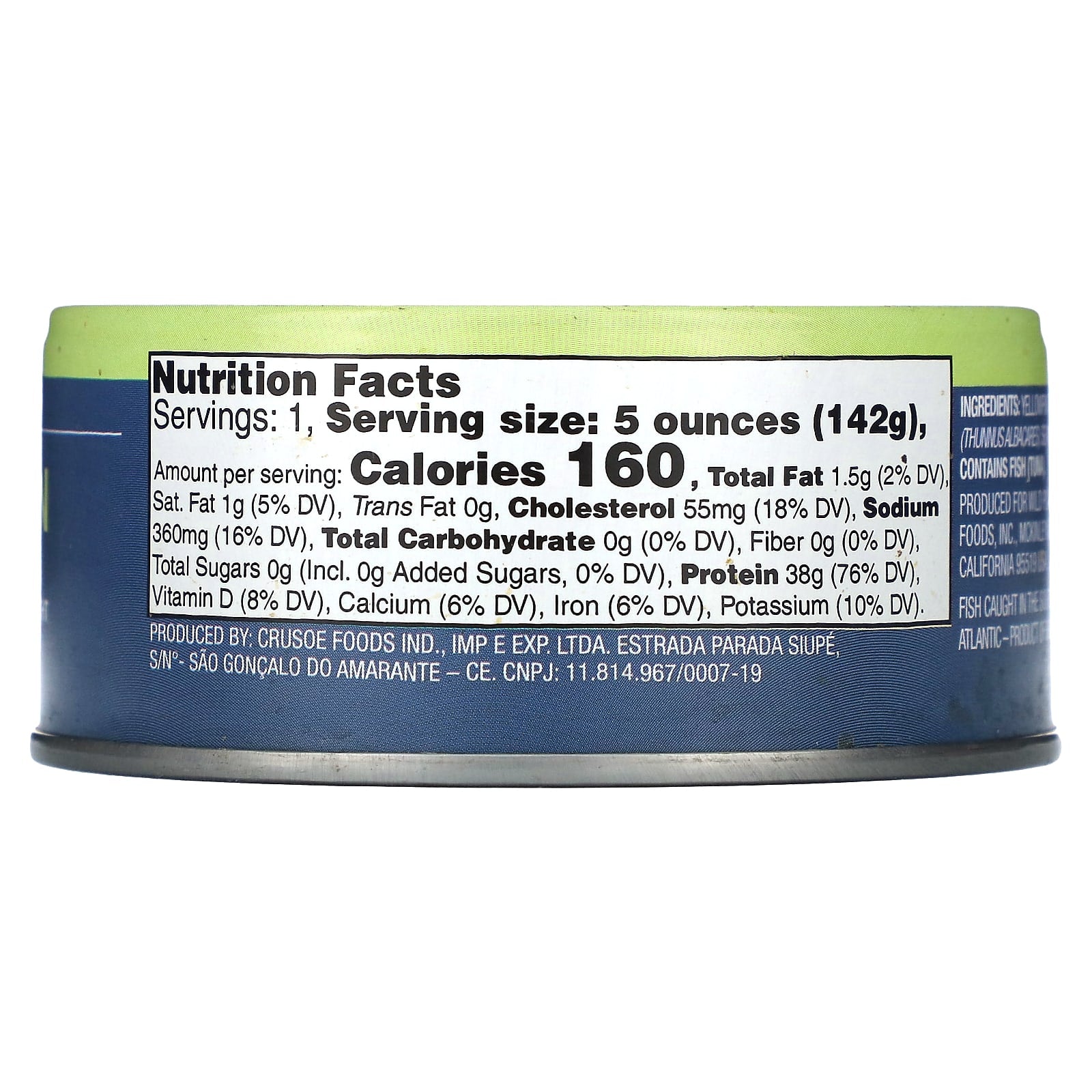 Wild Planet, Yellowfin Wild Tuna , 5 oz (142 g) - Image 2