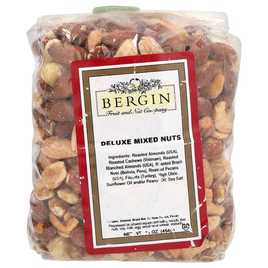 Deluxe Mixed Nuts by Bergin Fruit and Nut Company, 16 oz - Image 1