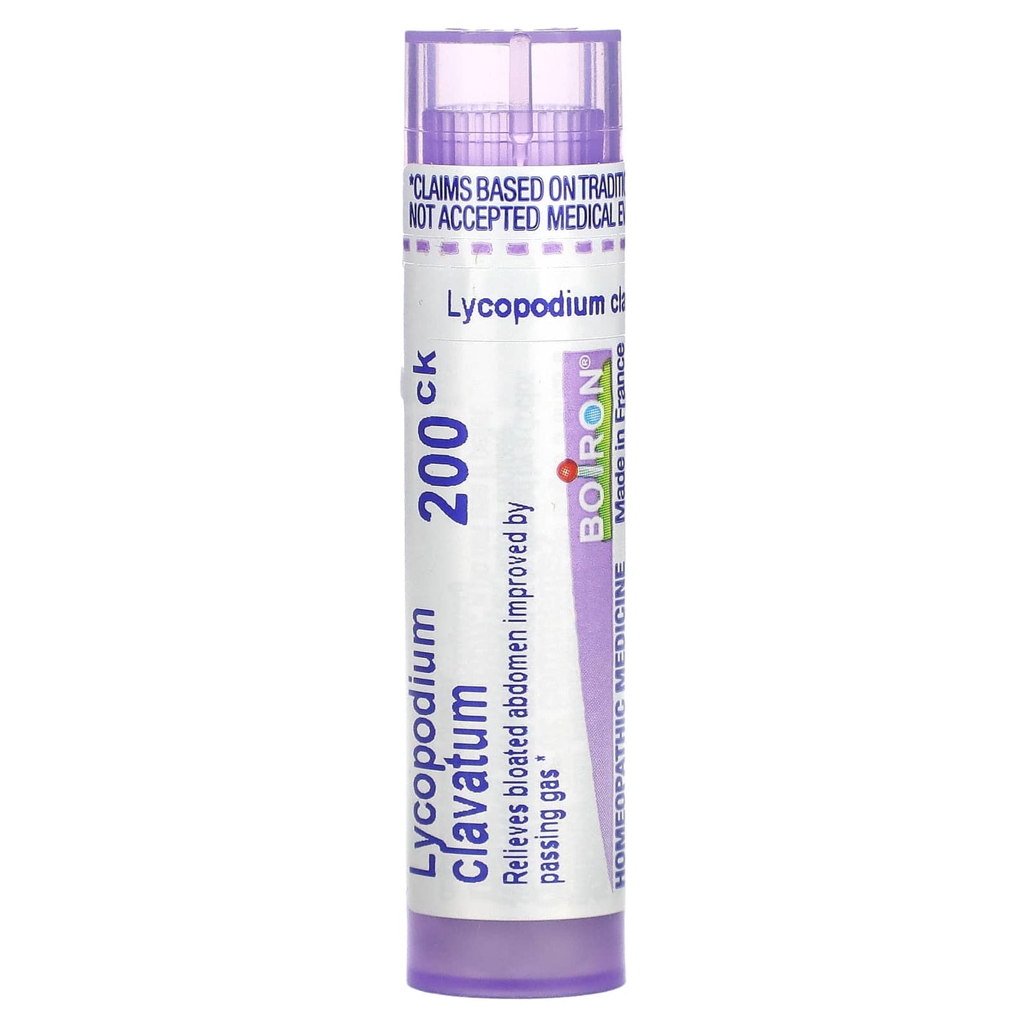 Boiron Lycopodium Clavatum 200CK for Bloating Relief - 80 Pellets - Image 1