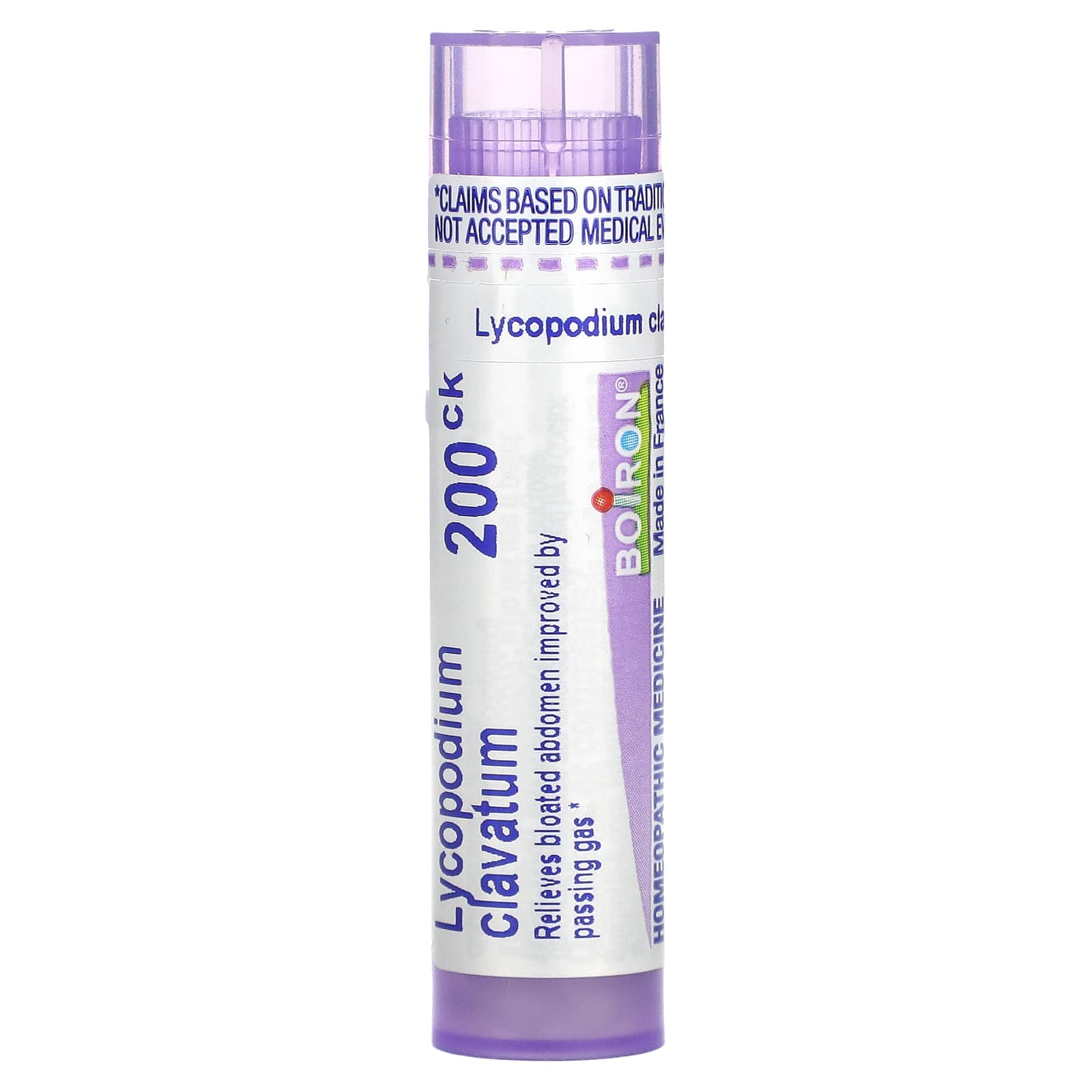 Boiron Lycopodium Clavatum 200CK for Bloating Relief - 80 Pellets - Image 1