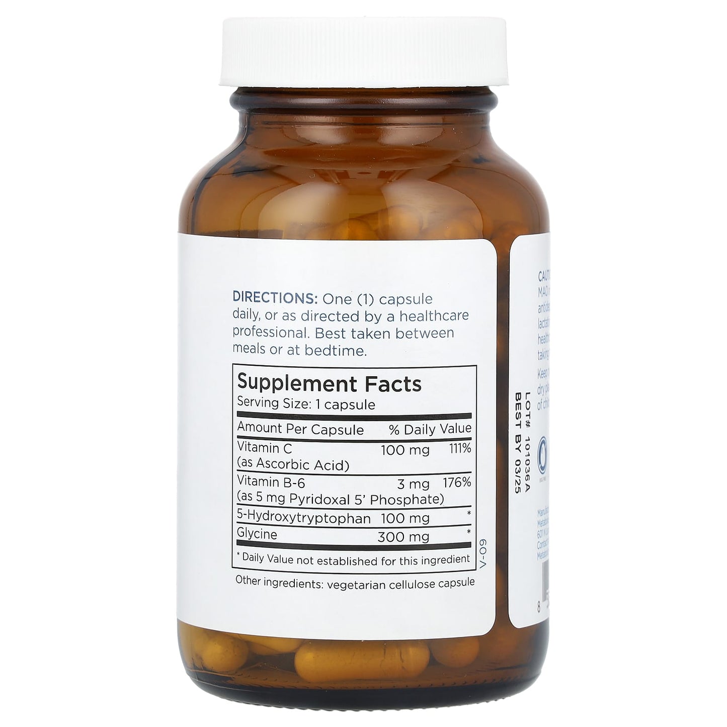 Metabolic Maintenance, 5-HTP, 100 mg, 120 Capsules - Image 2