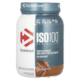 Dymatize ISO100 Hydrolyzed 100% Whey Protein Isolate Chocolate Peanut Butter 1.4