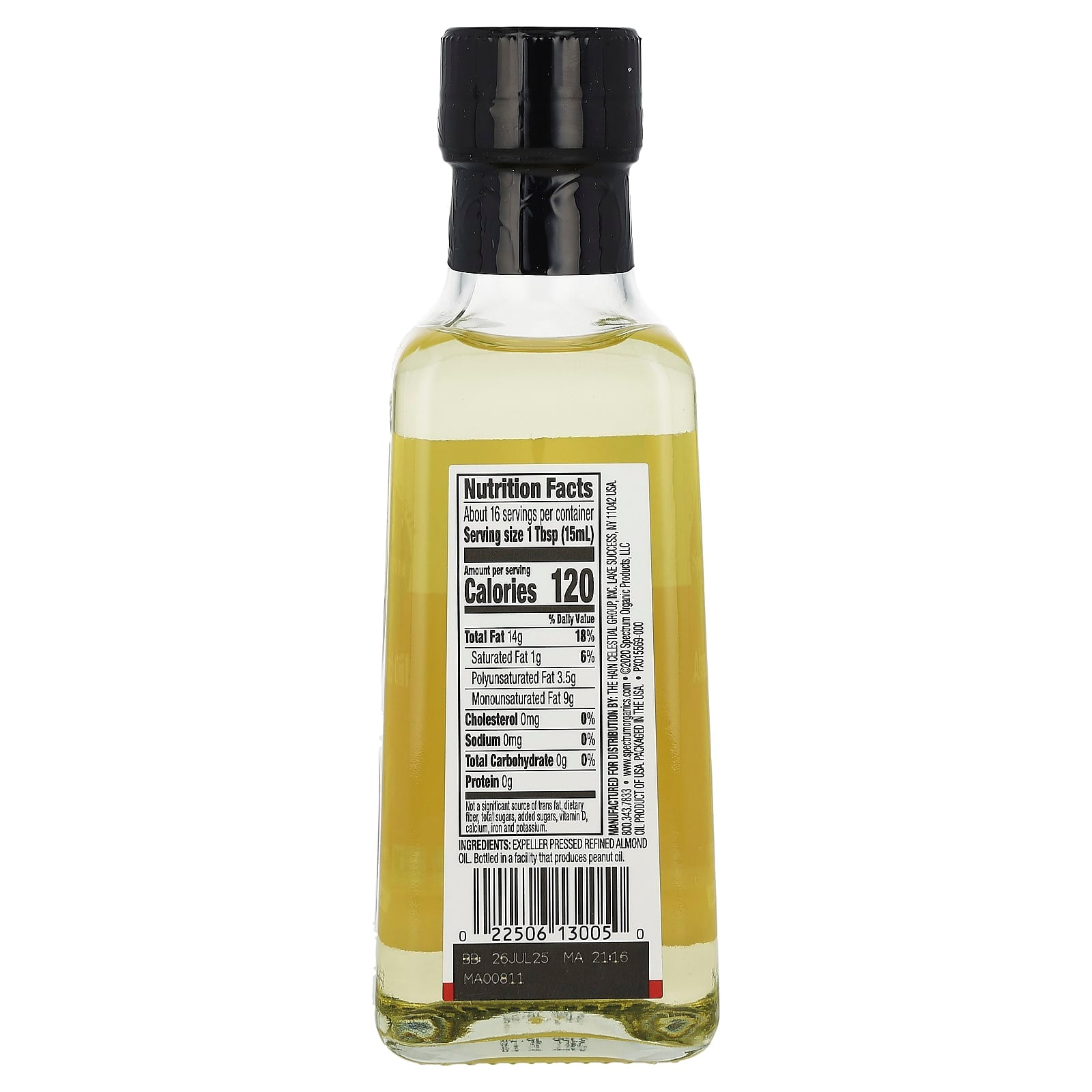 Spectrum Culinary, Almond Oil, Refined, 8 fl oz (236 ml) - Image 2