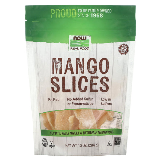 NOW Foods, Real Food, Mango Slices, 10 oz (284 g) - Image 1