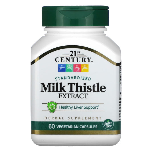 Milk Thistle Extract for Liver Health, 60 Vegetarian Capsules - Image 1