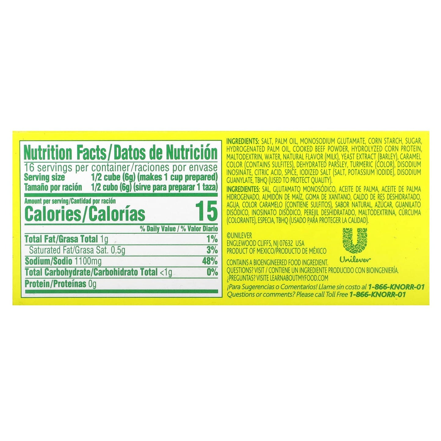 Knorr, Beef Flavor Bouillon, 8 Cubes, 3.1 oz (88 g) - Image 2