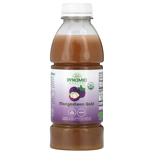 Mangosteen Gold USDA Organic Juice Concentrate by Dynamic Health 16 fl oz (473 ml) - Image 1